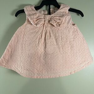 Catherine Malandrino Pink bloomer set with matching bonnet